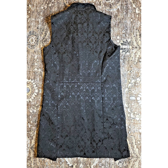 NWT Zeroyaa Black Jacquard Double-Breasted Vest Tailcoat L Gothic Steampunk - Picture 4 of 9